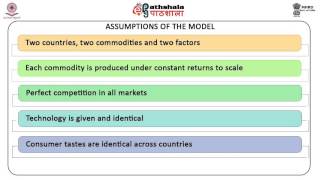 Heckscher Ohlin theory â€“ its assumption general equilibrium model illustration [upl. by Ruyam550]