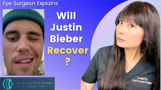 Will Justin Bieber Recover  Ramsay Hunt Syndrome  Eye Surgeon Reacts and Explains draudreytai [upl. by Nelson]