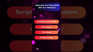 What Does the quotPowerShell ISEquot Do in Windows quiz [upl. by Adnirual]