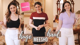 HUGE Meesho Haul  Tops amp Dresses Under Rs 399  Sana Grover [upl. by Aleahc]