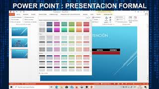 POWER POINT PRESENTACION FORMAL [upl. by Adaha]