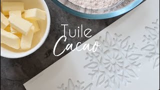 Recette tuiles dentelle au chocolat  SCRAPCOOKING® [upl. by Aljan]