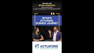 Interview with Ritam Upadhaya  Ritams Actuarial Science Journey 28 [upl. by Amahcen622]