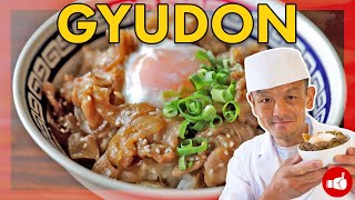 The Perfect Japanese Fast Food GYUDON  Beef Bowl [upl. by Muldon]