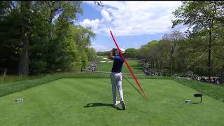 Tiger Woods Eagles No 4 at Bethpage Black  2019 PGA Championship [upl. by Gene]