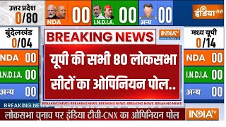 Loksabha Election Opinion POll यूपी में 80 सीटों में कौन पड़ेगा किस पर भारी जानें  UP  CM Yogi [upl. by Nairbo]