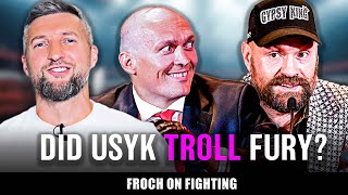 quotWHERE’S BIG JOHN FURY GONE and is losing UNTHINKABLE for Furyquot Carl Froch on Usyk Fury 2 presser [upl. by Dahsraf]