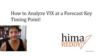 How to Analyze the VIX at a Forecast Key Timing Point [upl. by Wincer]