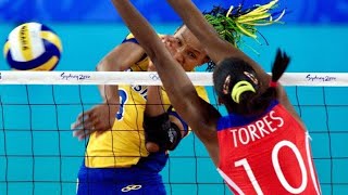 Semifinal Voleibol FemeninoSydney 2000 Cuba x Brasilcubanas voleibol fivb olimpiadas cuba [upl. by Rebmetpes366]