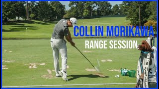 PGA Championship Winner Collin Morikawa Range Session  Driving Range Practice  Warm up Swings [upl. by Genesa]