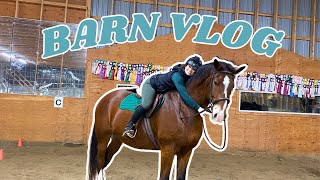 LEARNING TO JUMP  Horse Riding Vlog [upl. by Jannery]