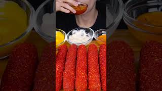 ASMR HOT CHEETOS GIANT SAUSAGE SPAM CHEESY MUKBANG COOKING 치토스 소세지 먹방 ソーセージ 咀嚼音 Sosis EATING SOUNDS [upl. by Innos]