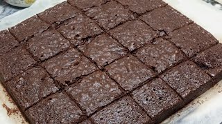 Baker Style Fudge Brownie Recipe Without Oven fudgebrownie brownie recipe [upl. by Ellerey]