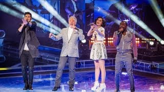 The Coaches Perform Beautiful Day  The Voice UK  Live Shows 1  BBC One [upl. by Nonarb]