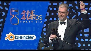 Ton Roosendaal receives Annie Award for Blender [upl. by Bendite257]