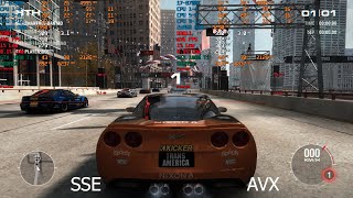 SSE vs AVX how much performance different  Grid 2 and Project Cars 2 1080p low test [upl. by Arehs558]