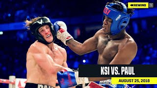 FULL FIGHT  KSI vs Logan Paul DAZN REWIND [upl. by Innos]