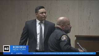 Suspended Newark Police Officer Jovanny Crespo take the stand at his trial [upl. by Vaenfila]