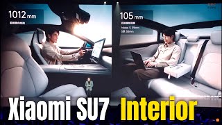 Xiaomi SU7 EV Interior Cabin and Features Explained [upl. by Tonina]