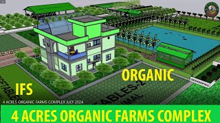 4 ACRE ORGANIC AGRO FARM 3D SKETCHUP MODEL INTEGRATED FARMING SYSTEM IFS ifs organic [upl. by Stark]