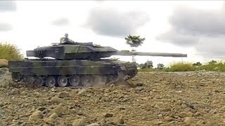 Rc tank Leopard 2A6 with Mato Metal tracks Phase 2 testing extreme off road [upl. by Armilla]