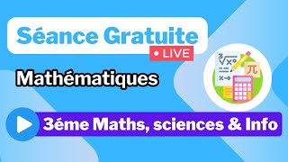 Séance Live  Maths  3éme [upl. by Losyram649]