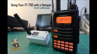 Programming and using a Yaesu FT70D with a Hotspot [upl. by Neill]