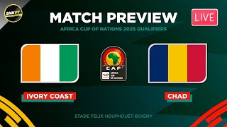 🔴 IVORY COAST vs CHAD  CAF Africa Cup of Nations 2025 Qualifiers Match Preview amp Predictions [upl. by Ruperto157]