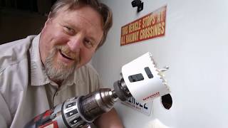 Shuttle bus rv conversion Part 36 30 Amp Shore Power Plug Install [upl. by Errick]