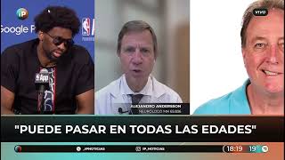 El Dr Andersson en IP Noticias La parálisis facial de Bell de Joel Embiid [upl. by Enairda105]