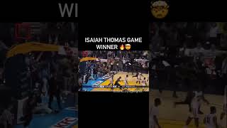 ISAIAH THOMAS game BUZZER shot had the crowd DYING  isaiahthomas basketball shorts [upl. by Ardyce]