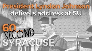 60Second Syracuse At SU LBJ announces escalation of the Vietnam War [upl. by Laicram929]