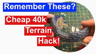 Cheap Warhammer 40k Terrain  Imperial Guard Fortifications [upl. by Amsirak]