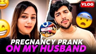 PREGNANCY PRANK ON MY HUSBAND🤰🏻 Gone Wrong  Tusharshrutivlogs [upl. by Eisteb]