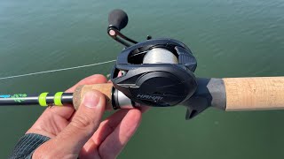 Unboxing and Casting the NEW OKUMA HAKAI DT 100HA Baitcasting reel with Okuma RAW rod [upl. by Yaffit]