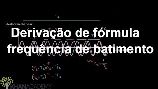 Derivação de fórmula frequência de batimento  Fisica  Khan Academy [upl. by Giustino]