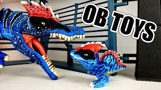 CUSTOM MATTEL SNAP SQUAD SPINOSAURUS LEVEL 40 JURASSIC WORLD THE GAME  GLOW IN THE DARK TOY REPAINT [upl. by Ttegirb]