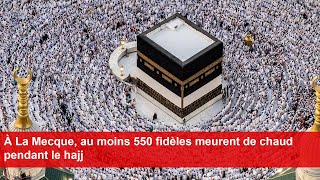 À La Mecque au moins 550 fidèles meurent de chaud pendant le hajj [upl. by Yasdnil]