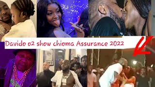 Davido brings Chioma out on o2 concert  Davido o2 performance updates 2022 video [upl. by Garnette]