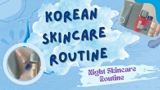 Korean Skincare Products  Night Skincare Routine 🤍🤍 [upl. by Crim249]