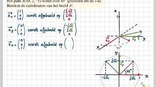 Getal en Ruimte vwo D 112 B Lineaire afbeeldingen van R3 naar R3 [upl. by Eceinhoj]