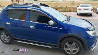 dacia sandero stepway 20092019 running board amp cross bar  yan basamak amp ara atkı [upl. by Atiuqel]