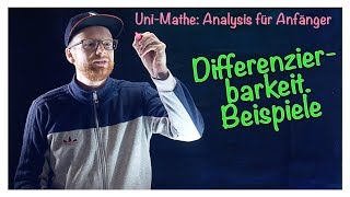 611 Differenzierbarkeit Beispiel  Analysis für Anfänger Differentialrechnung [upl. by Adnohsak633]