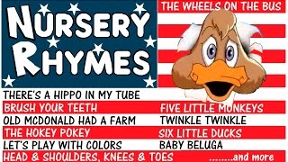 NURSERY RHYMES  with lyrics [upl. by Dlonyer]