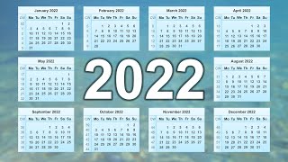 Calendar 2022 [upl. by Euv]