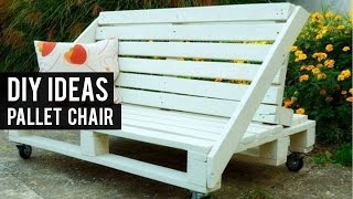 DIY Pallet Chair Ideas [upl. by Boehmer238]