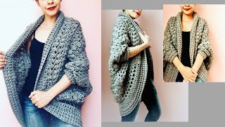 🧶 Como tejer chaleco a crochet super fácil y adaptar a cualquier talla [upl. by Mechling]