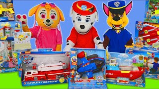 Zabawki Psi Patrol wóz strażacki koparka helikopter i samochodziki dla dzieci  Paw Patrol Toys [upl. by Malonis122]