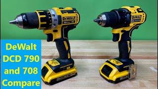 Dewalt DCD 790 and 708 Drill Driver Review and Comparison w Dr Joe [upl. by Liris607]