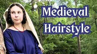 How To Do A Medieval Hairstyle Ft How To Make A Medieval Veil [upl. by Ekrub]